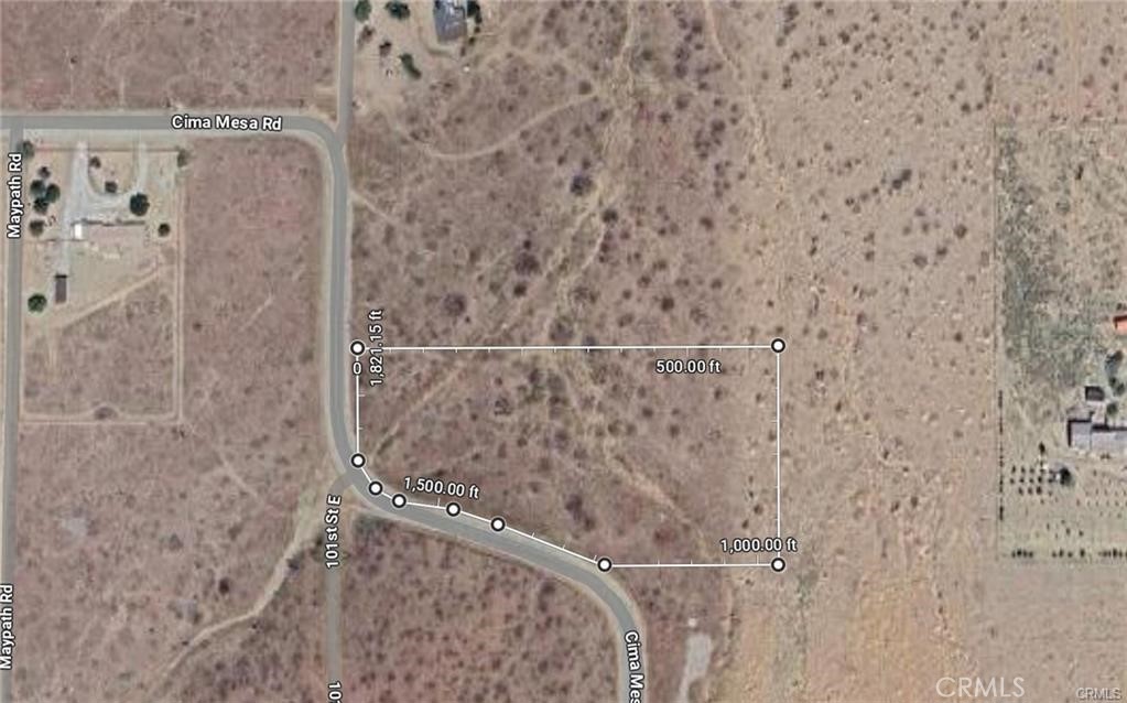 0 Cima Mesa Road Juniper Hills, CA 93543 - Photo 4 of 6 Overhead - Estimated Measurements