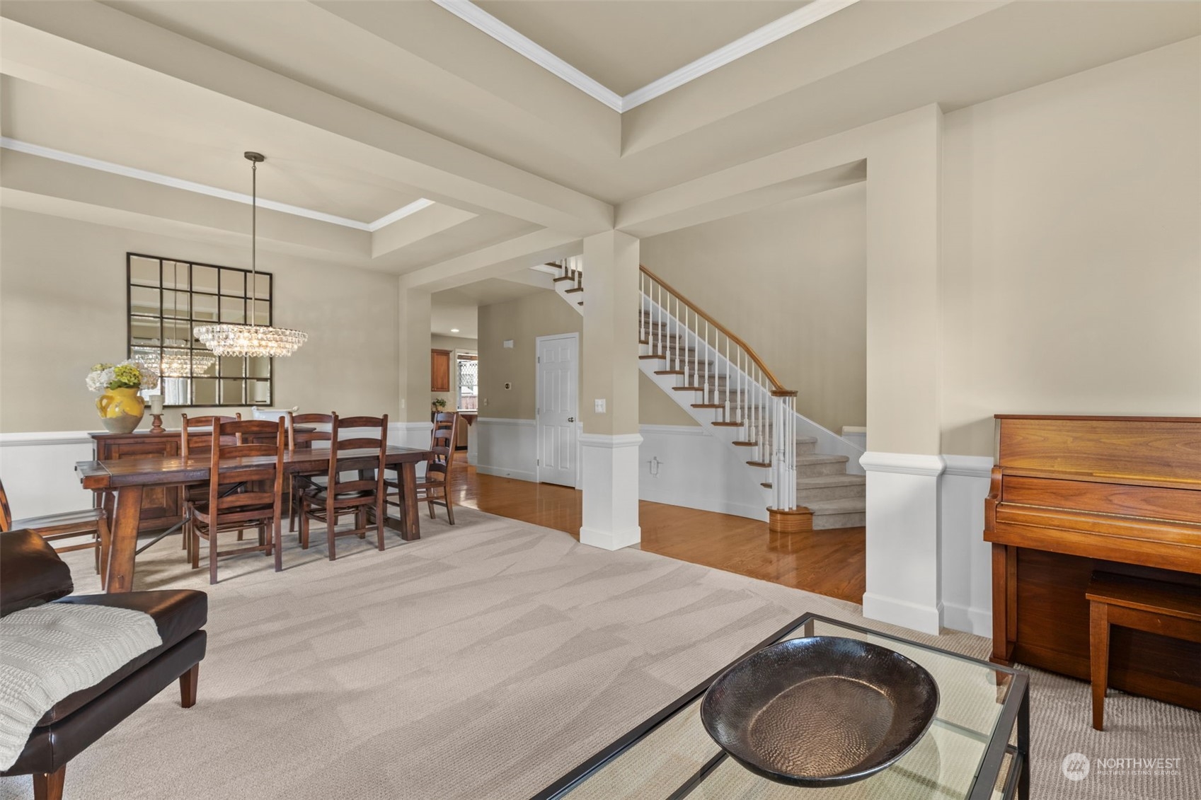 20828 37th Avenue Southeast Bothell, WA 98021 - Photo 13 of 38 a dining room with furniture entryway and wooden floor