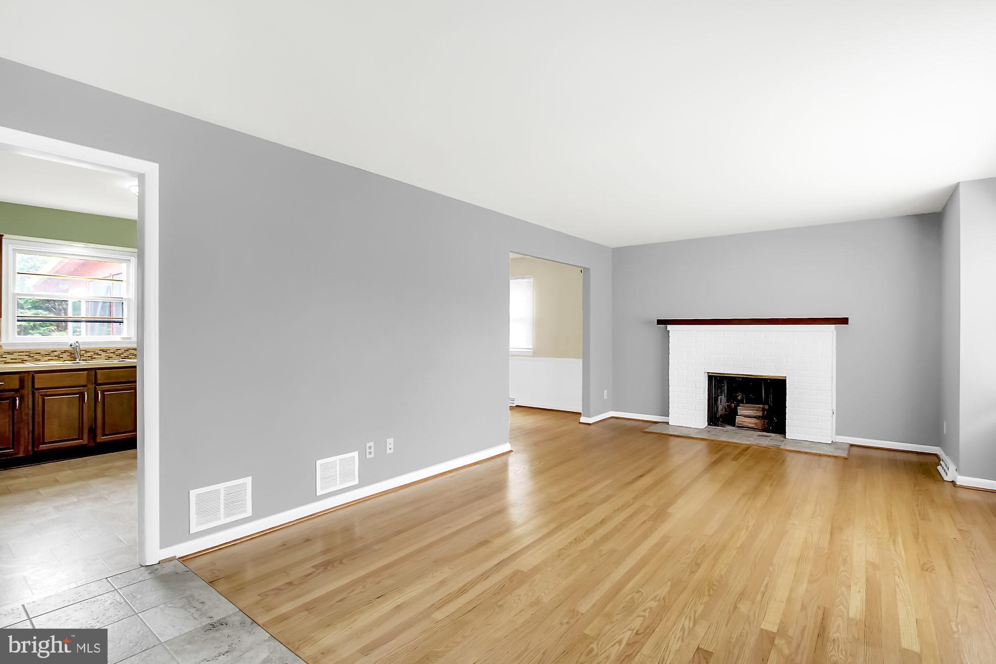Refinished hardwood floors!