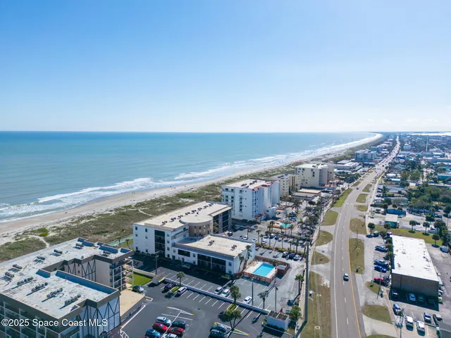 a view of city and ocean