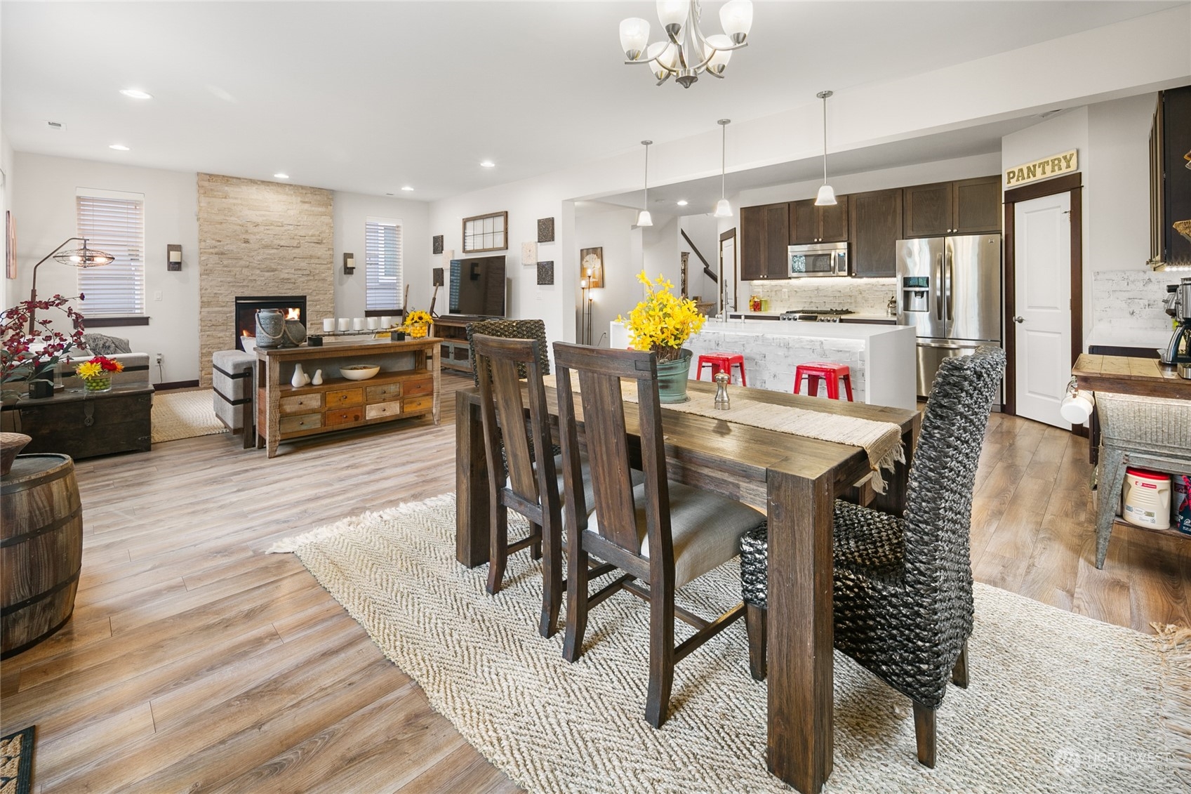 17601 3rd Avenue Southeast Bothell, WA 98012 - Photo 7 of 31 a living room with furniture kitchen and a kitchen view