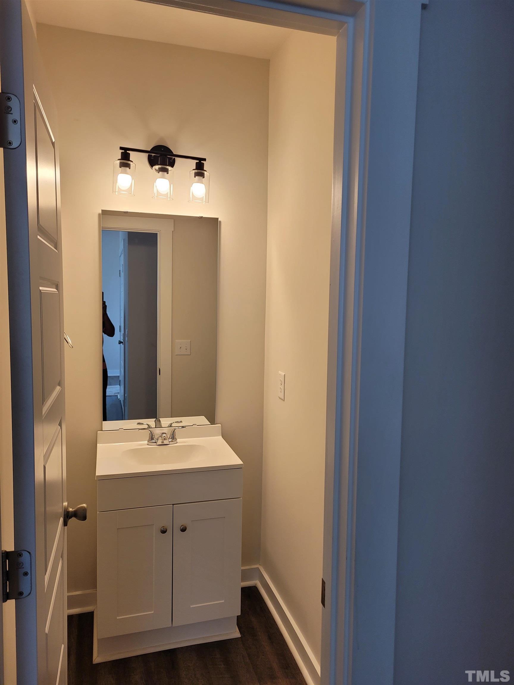 806 Laurel Gate Drive Wake Forest, NC 27587 - Photo 9 of 19 a bathroom with a sink and a mirror