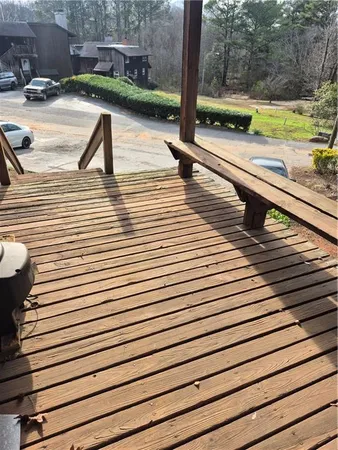 a view of outdoor space with seating