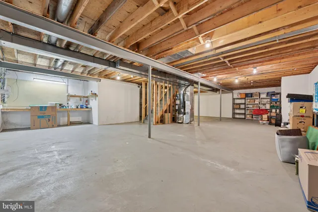 a view of a storage room