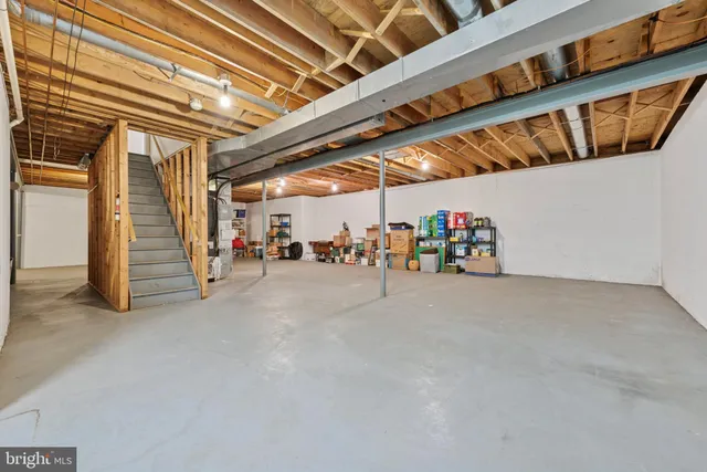 a view of storage and utility room