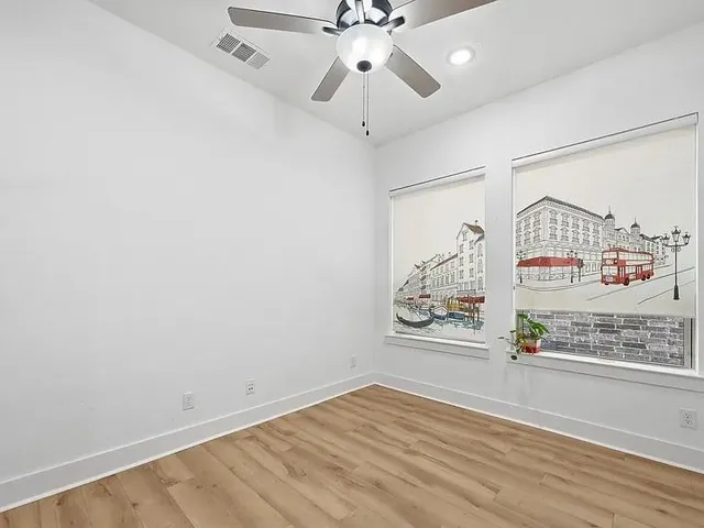 en view interior of the house and wooden floor