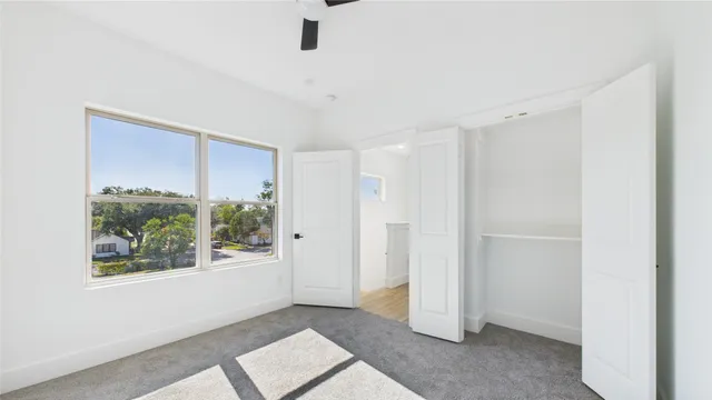 a view of a bathroom with a shower