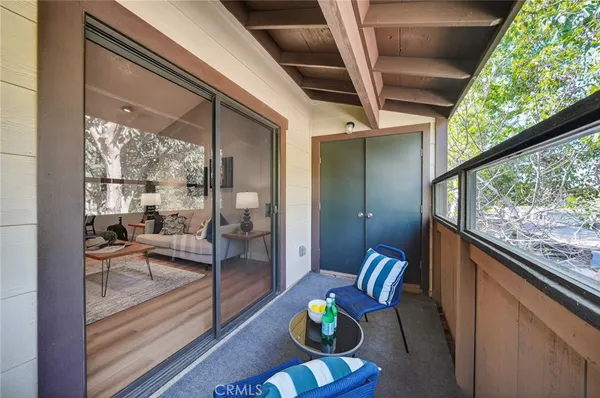 a outdoor space with furniture