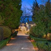 a view of a street with an trees