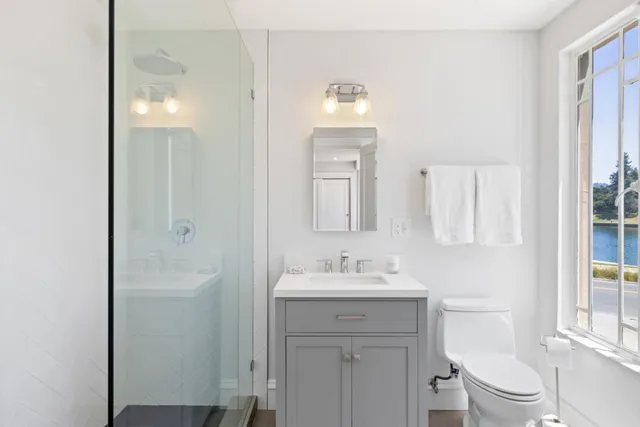 a view of a building with a outdoor space