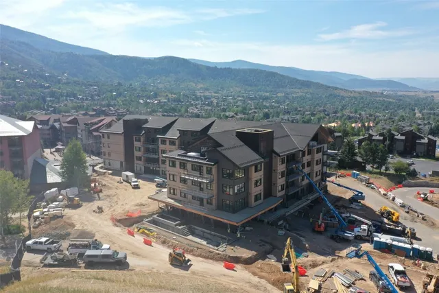 a view of a city with tall buildings