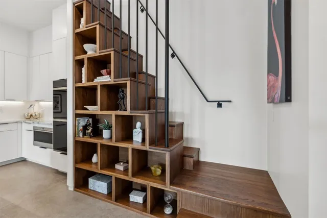 a view of swimming pool with seating space