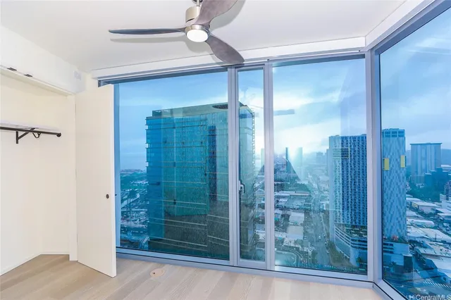 a view of an empty room