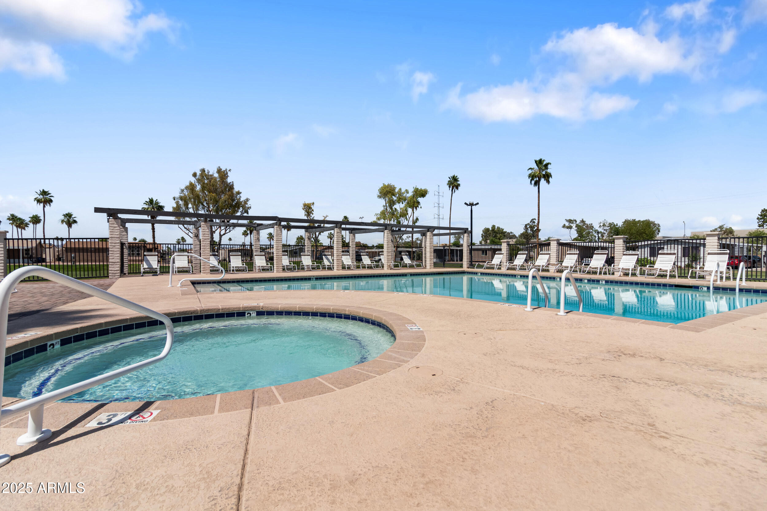 400 West Baseline Road, Unit 281 Tempe, AZ 85283 - Photo 42 of 54 a view of a swimming pool with outdoor seating