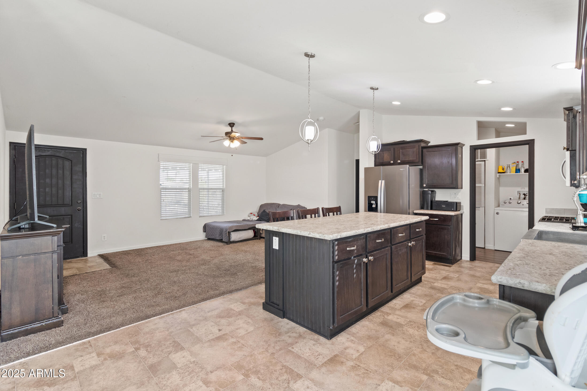 400 West Baseline Road, Unit 281 Tempe, AZ 85283 - Photo 5 of 54 a kitchen with stainless steel appliances granite countertop a stove and a refrigerator