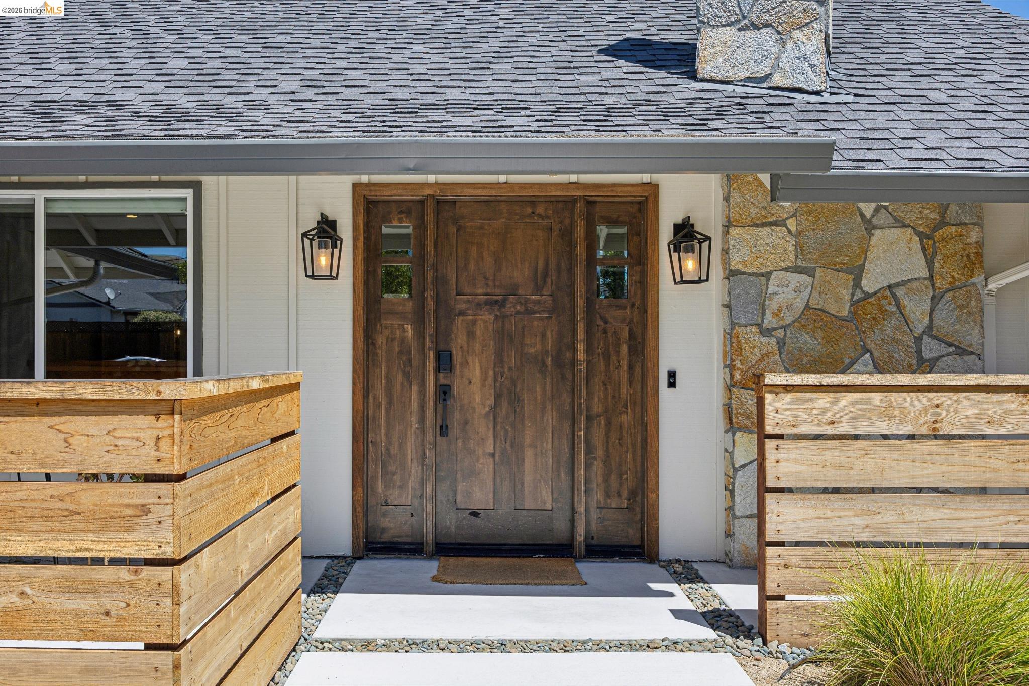 11 Belinda Court San Ramon, CA 94583 - Photo 3 of 33 Distinctive wood-finish entry door flanked by two decorative lanterns and sidelite windows