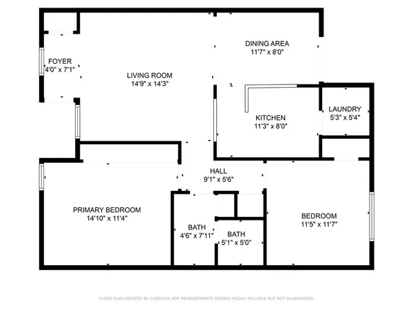 a view of empty room