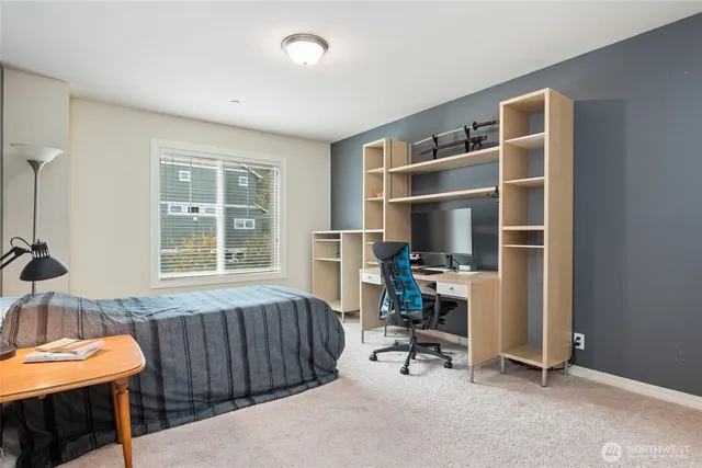 a room with furniture and a window