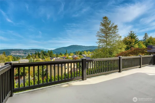 a view of a balcony with outdoor space