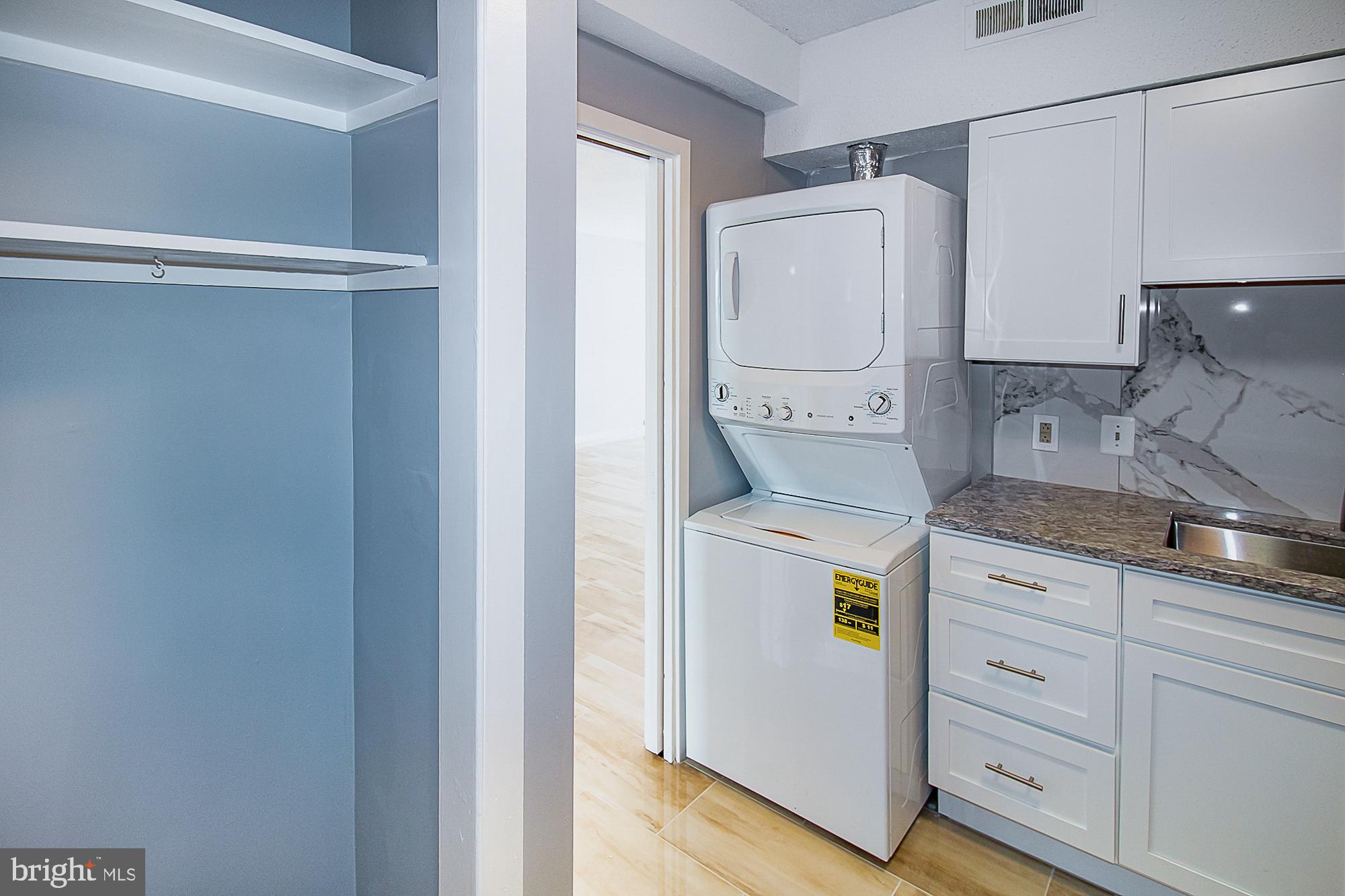 5505 Seminary Road, Unit 1003N Falls Church, VA 22041 - Photo 10 of 27 Kitchen Pantry + full size GE stackable W/D.