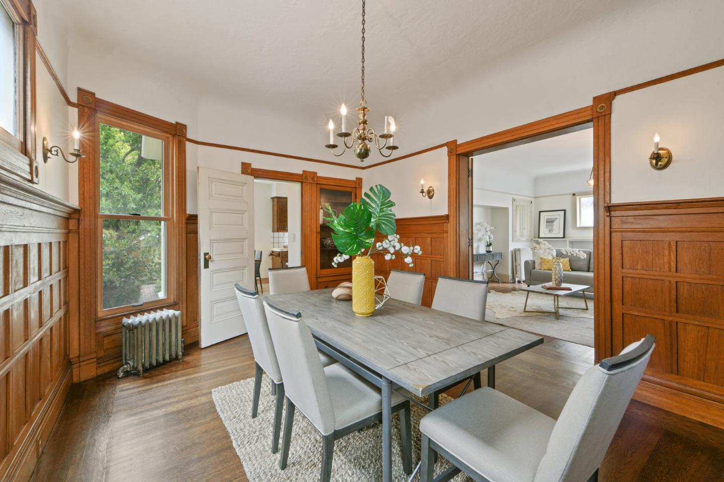 1106 Grand Street Alameda, CA 94501 - Photo 33 of 100 a view of a dining room with furniture window and outside view