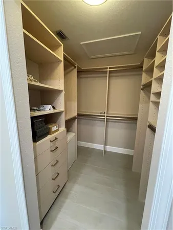 a walk in closet