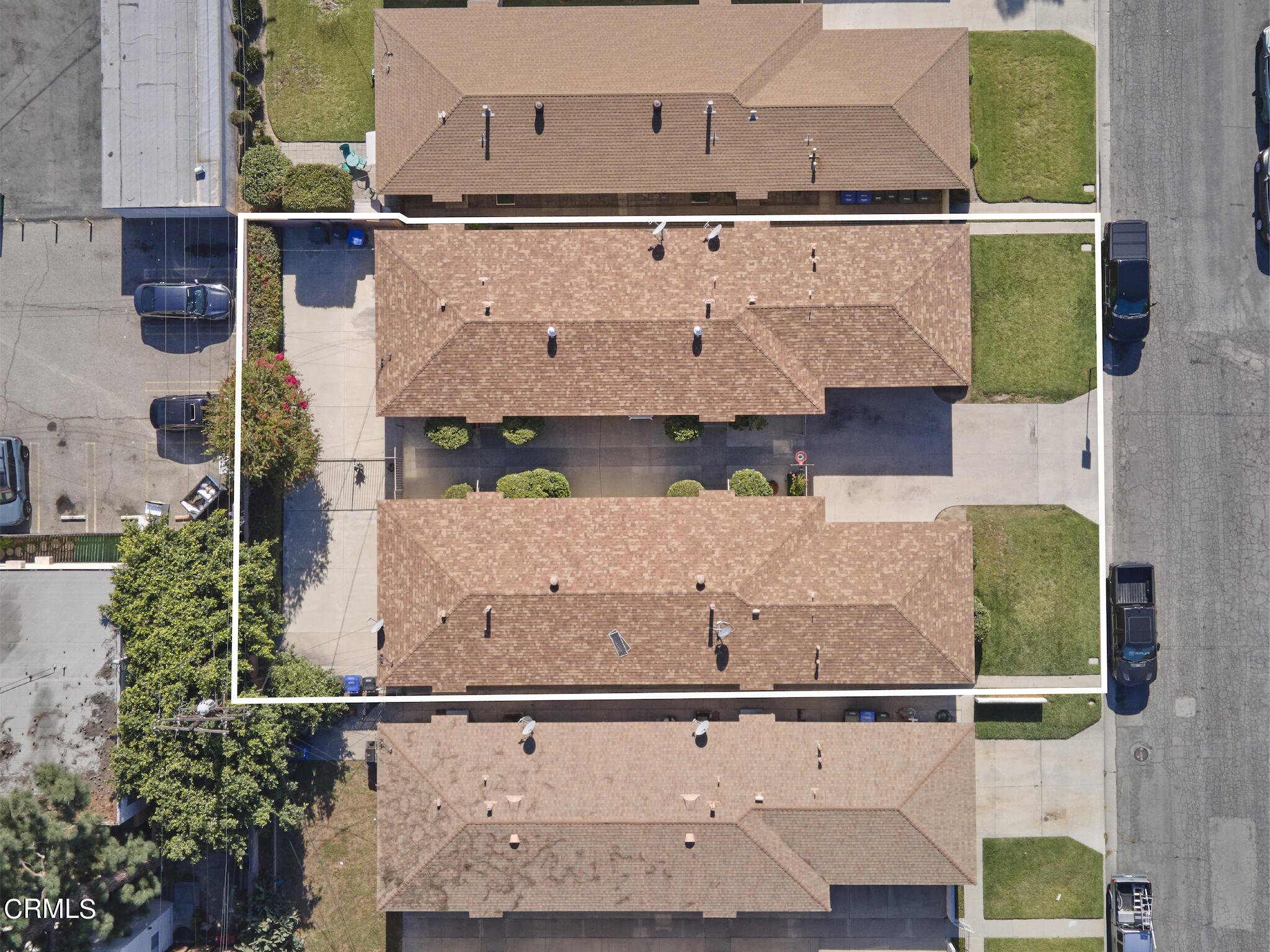 10520 Myrtle Street Downey, CA 90241 - Photo 8 of 8 an aerial view of residential houses with outdoor space