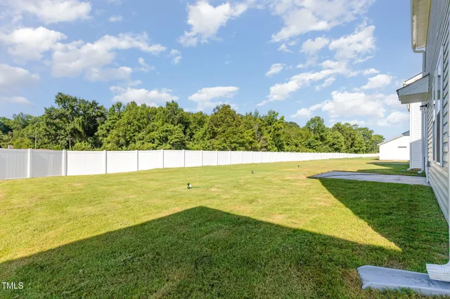 a view of an outdoor space and swimming pool