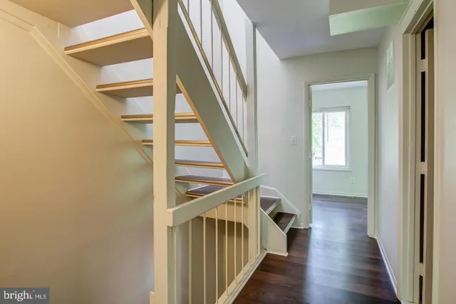 a view of a balcony with an outdoor space