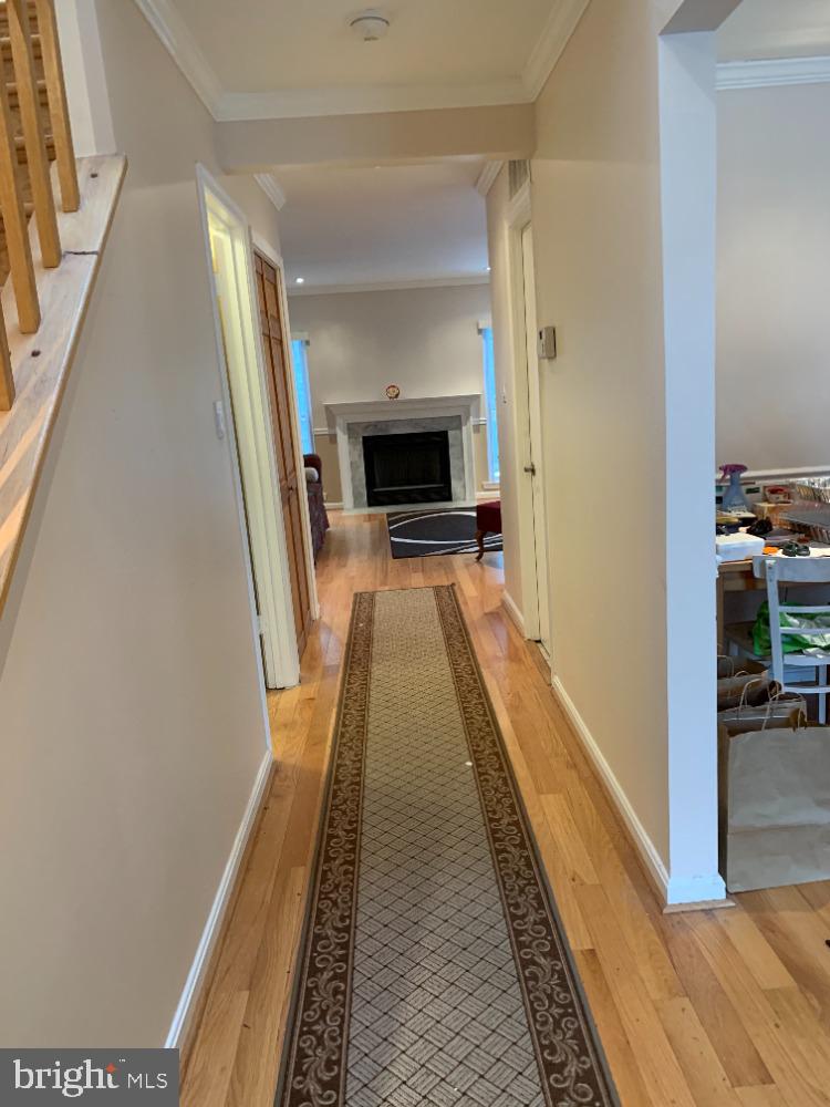 1607 Ingram Terrace Silver Spring, MD 20906 - Photo 3 of 39 Hallway back to Family Rm with fireplace