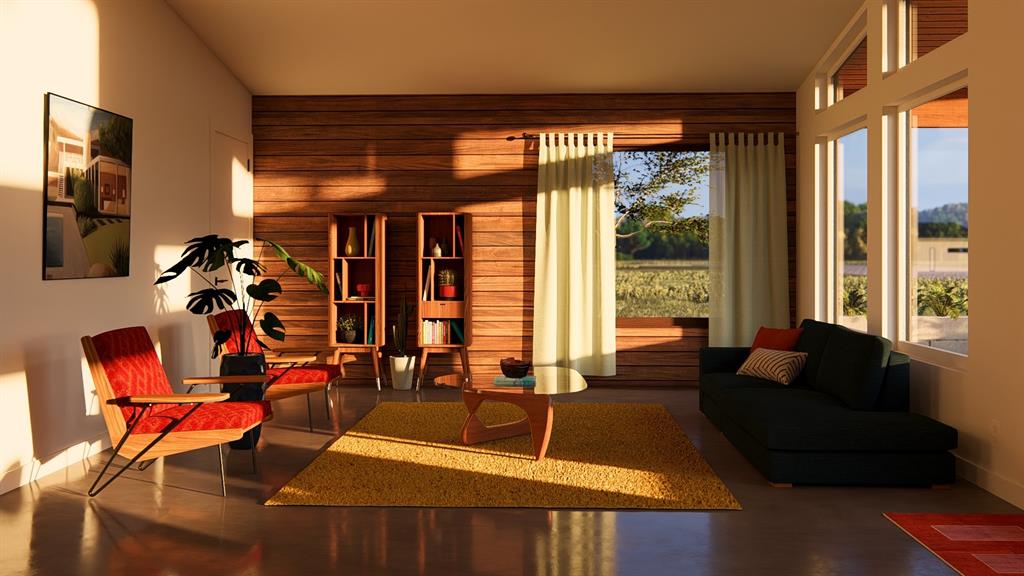 1895 Sunflower Road, Unit LOT 2 Paradise, TX 76073 - Photo 7 of 25 a living room with furniture and a floor to ceiling window