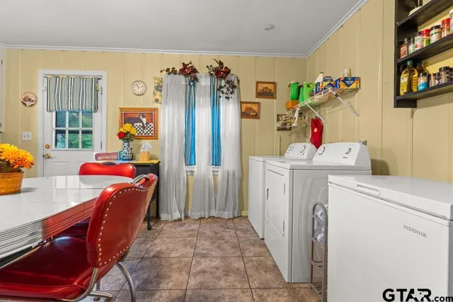 a room with storage and utility