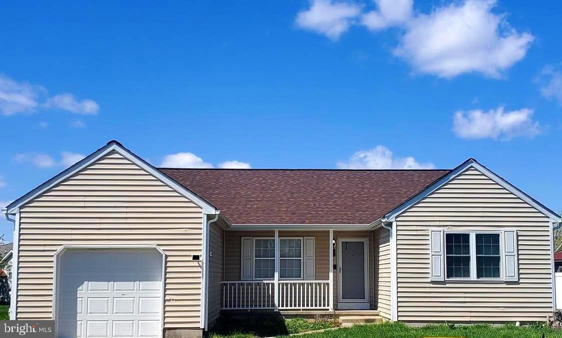 a front view of a house