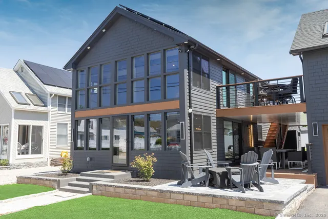 a view of a house with sitting area