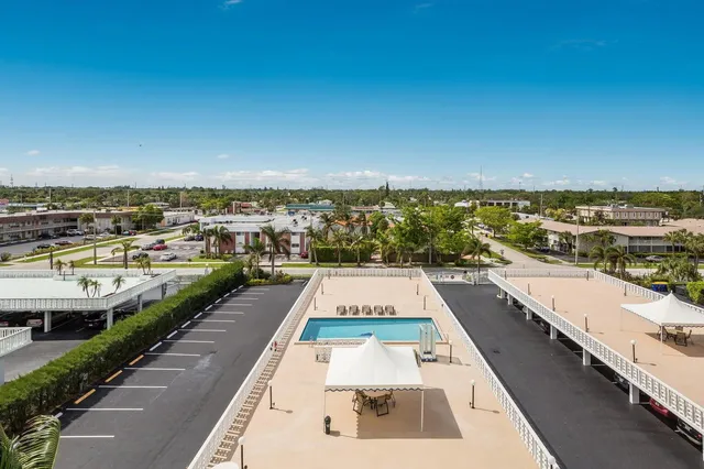 a view of city from a balcony