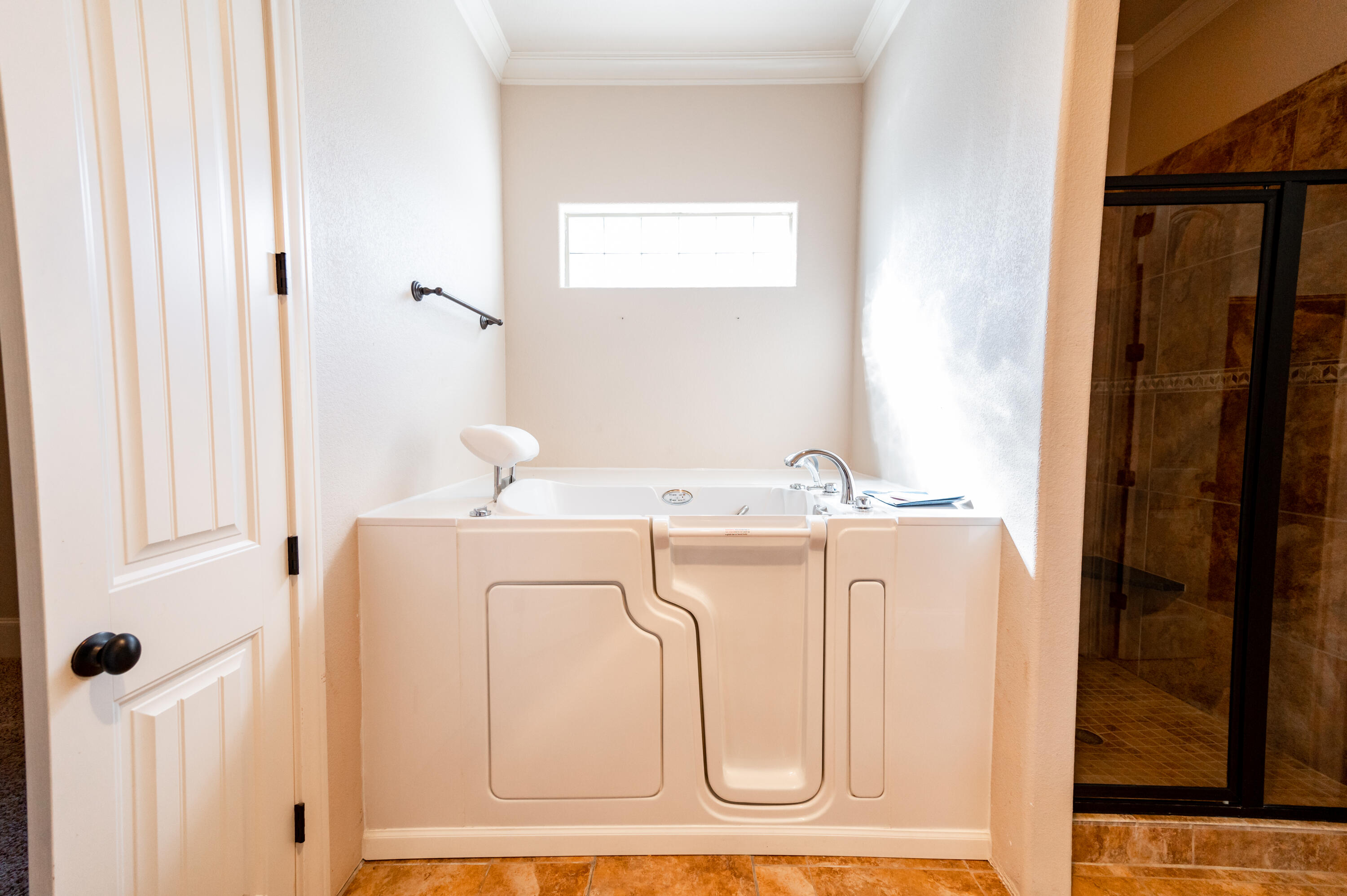 4402 108th Street, Unit 18 Lubbock, TX 79424 - Photo 14 of 26 a bathroom with a granite countertop sink and a mirror