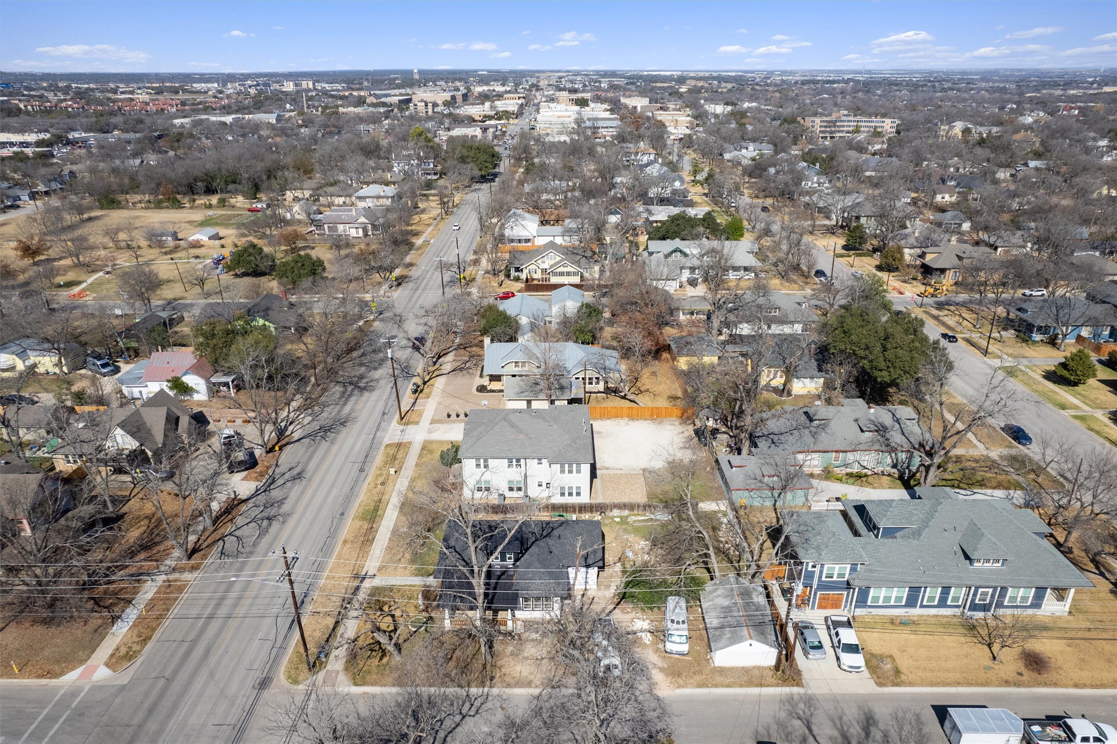 1605 South Austin Avenue Georgetown, TX 78626 - Photo 37 of 40 Aerial view of property's location featuring nearby suburban area