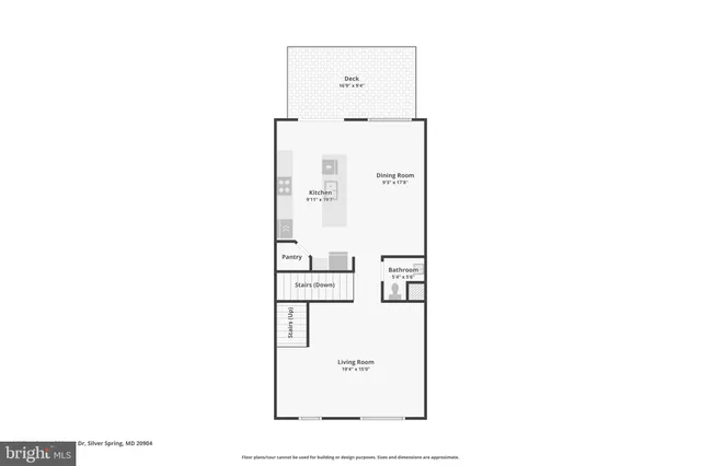 a large kitchen with stainless steel appliances kitchen island granite countertop a refrigerator a stove a sink a dining table and chairs with wooden floor