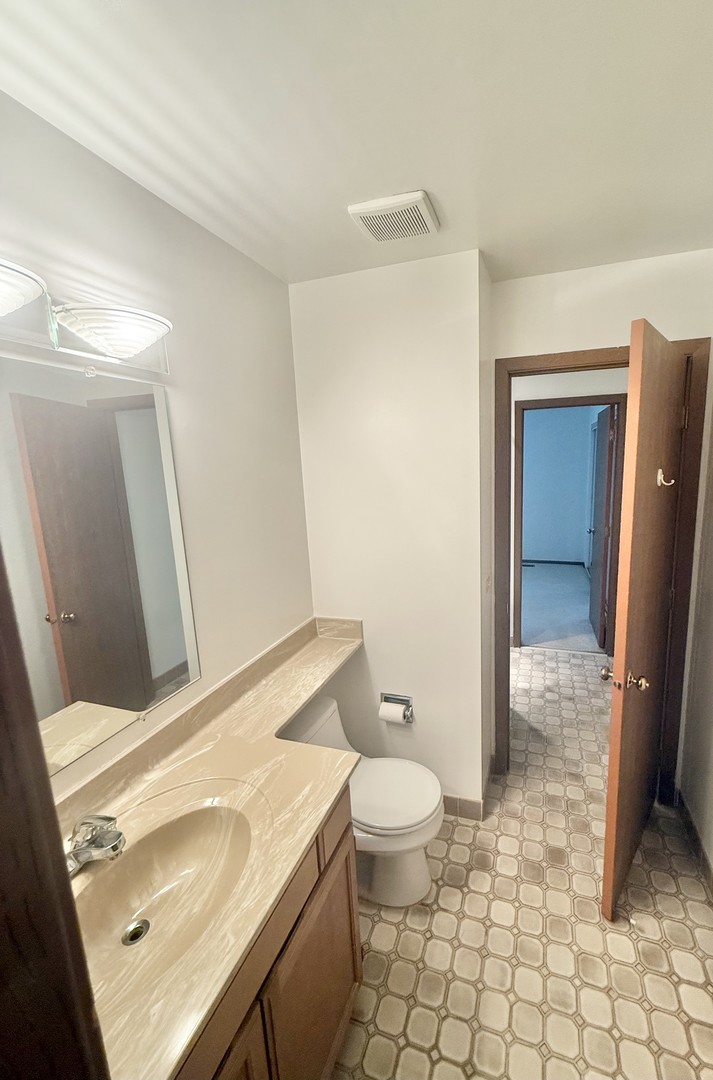 266 Greensboro Court, Unit A Elk Grove Village, IL 60007 - Photo 5 of 10 a bathroom with a sink a toilet and shower
