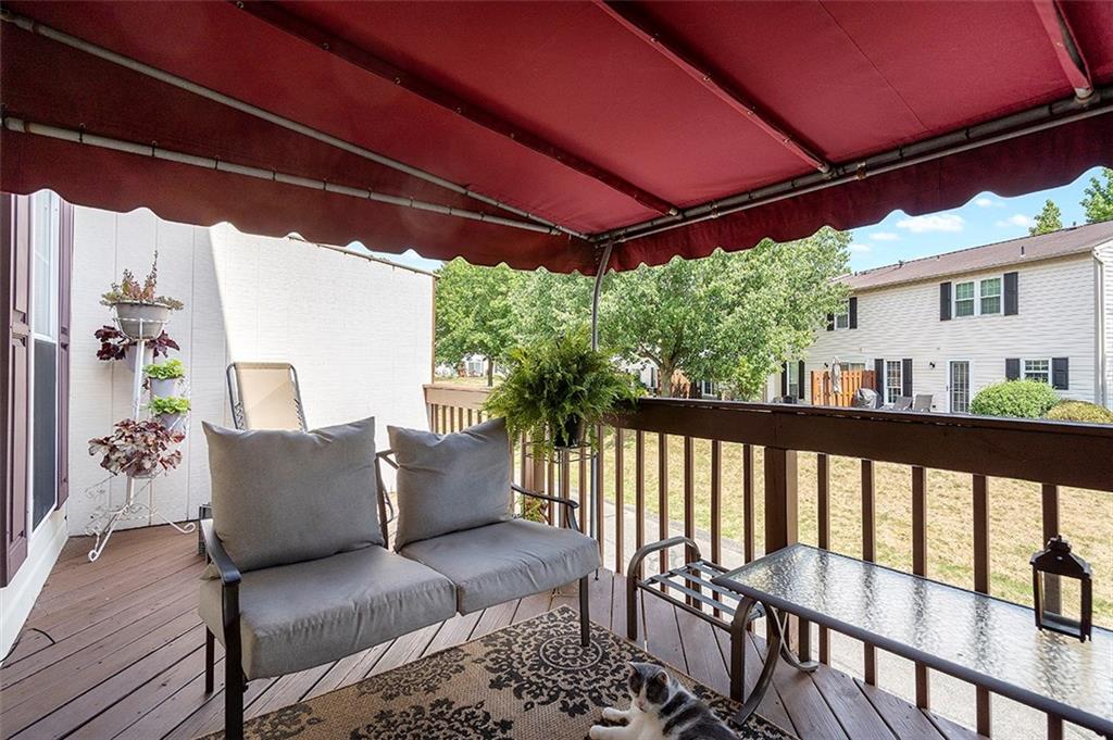 3066 East Bardonner Road Gibsonia, PA 15044 - Photo 9 of 18 Large deck with new awning creates perfect outdoor space for relaxing outside.