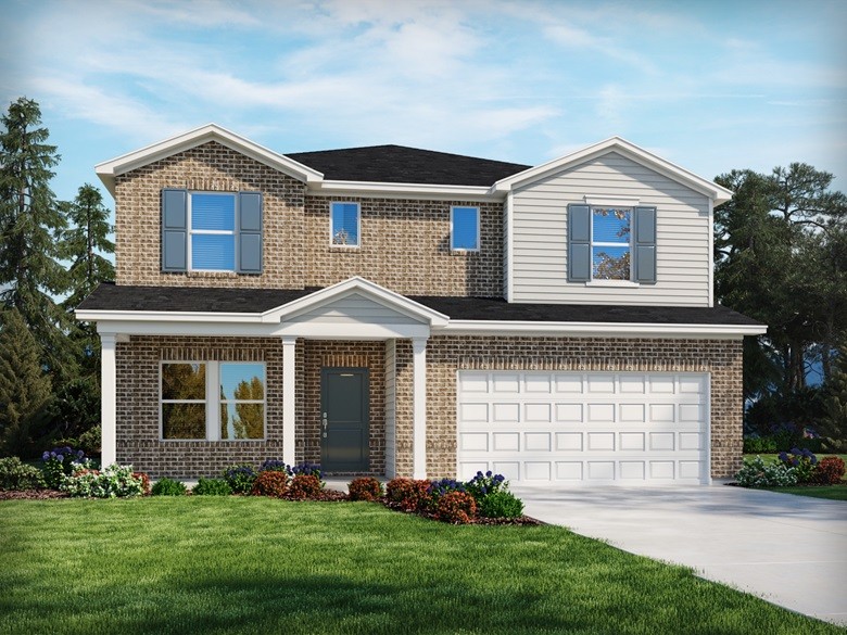 698 Castle Road Mount Juliet, TN 37122 - Photo 1 of 19 a front view of a house with a garden and yard