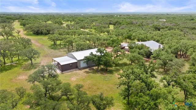a view of a lake with a city