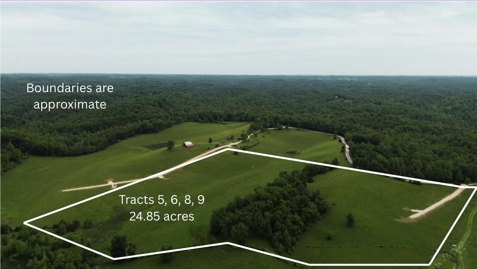 4135 Big Andy Ridge Road, Unit TRACTS 5 6 8 9 Rogers, KY 41365 - Photo 2 of 12 boundaries