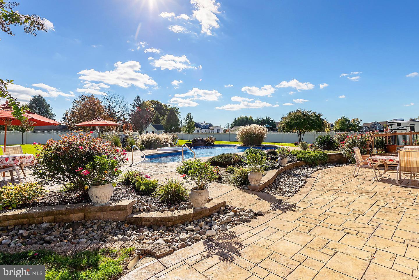832 Middlesborough Way Mickleton, NJ 08056 - Photo 40 of 57 Pool, landscaping, stamped patio