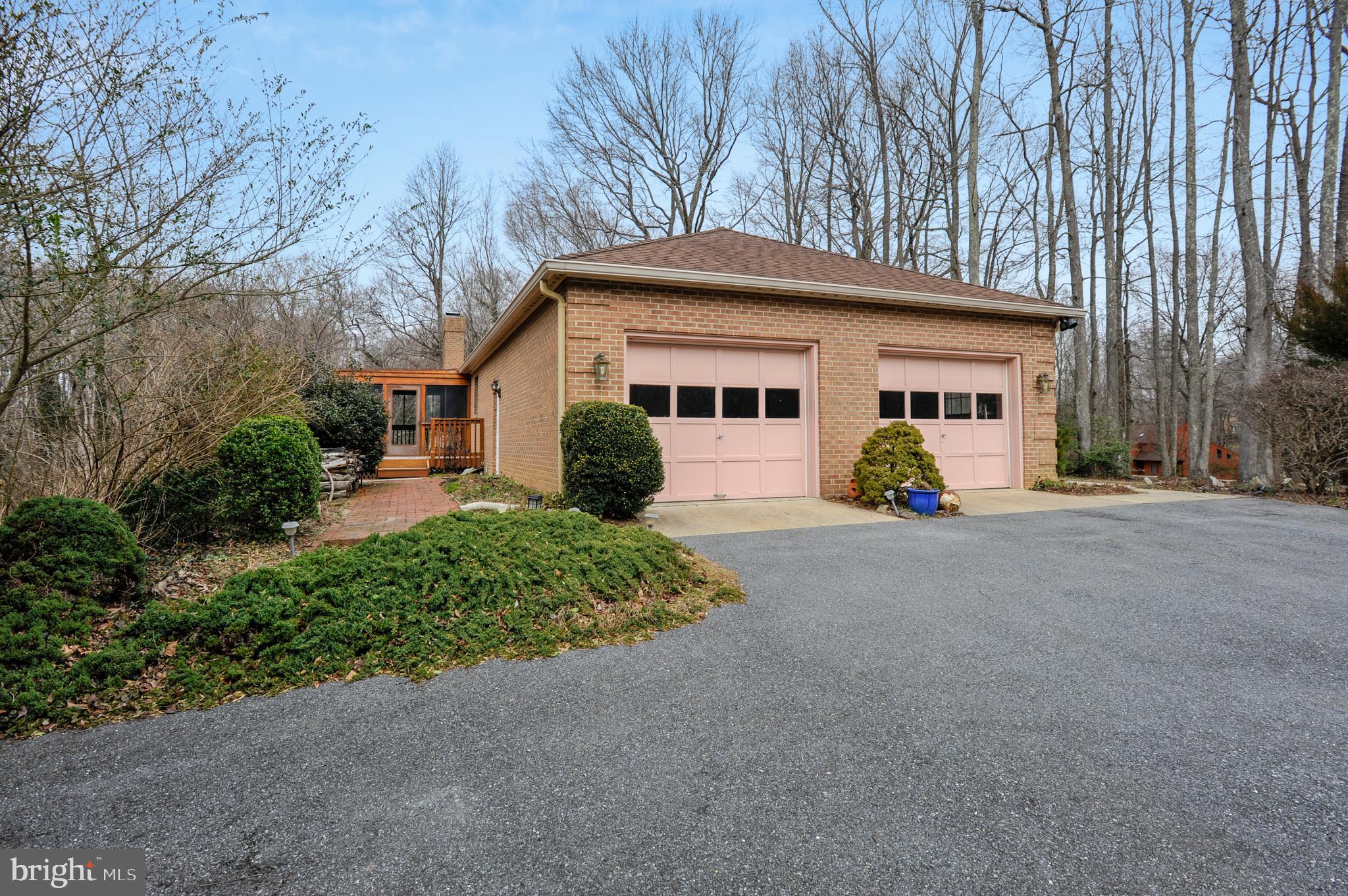 Over sized two car garage