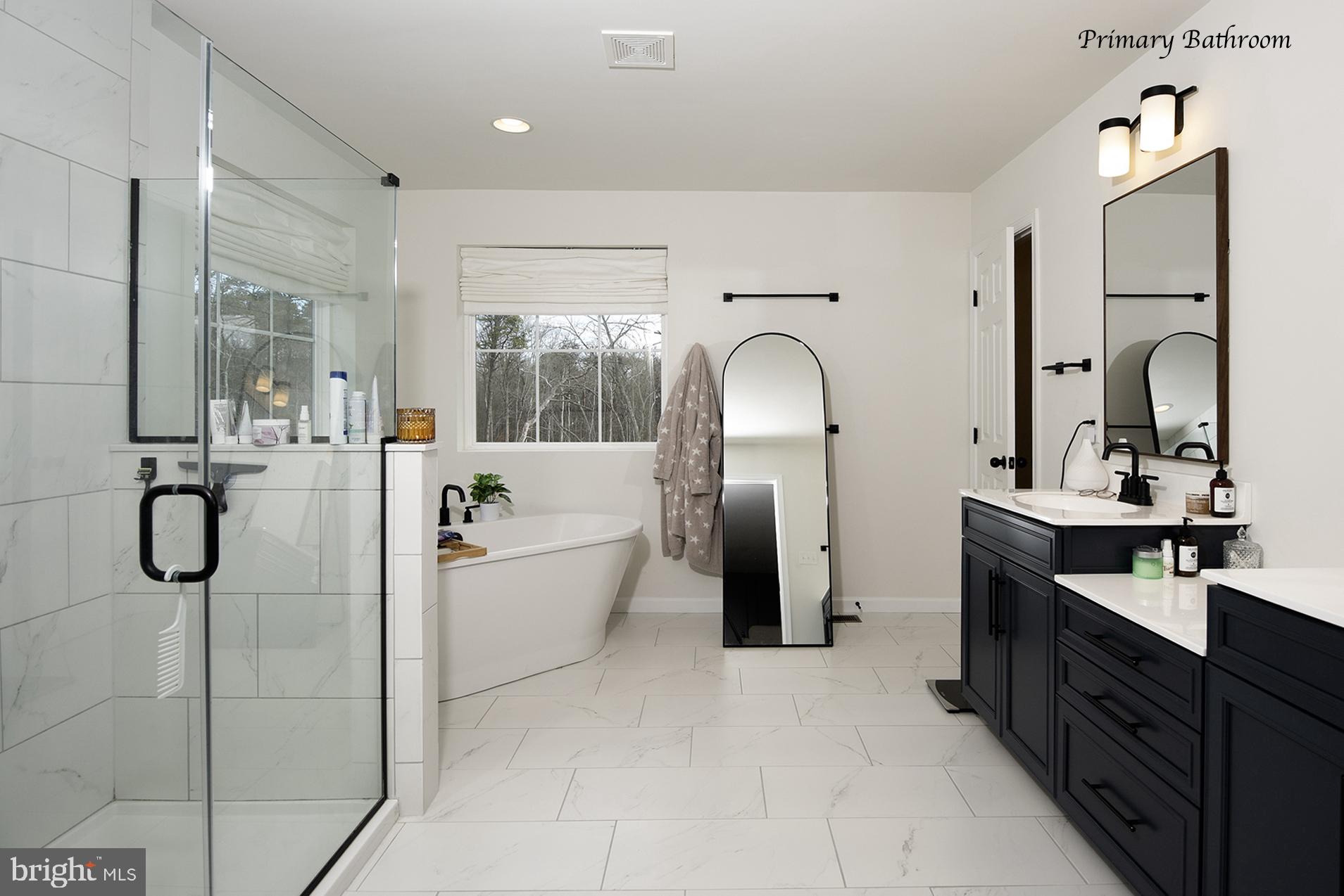 194 Cool Springs Road North East, MD 21901 - Photo 22 of 39 a large bathroom with a tub sink shower and mirror