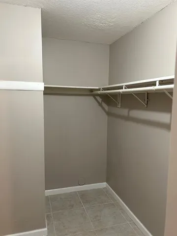 a close view of closet