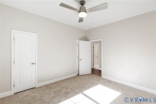 a view of an empty room