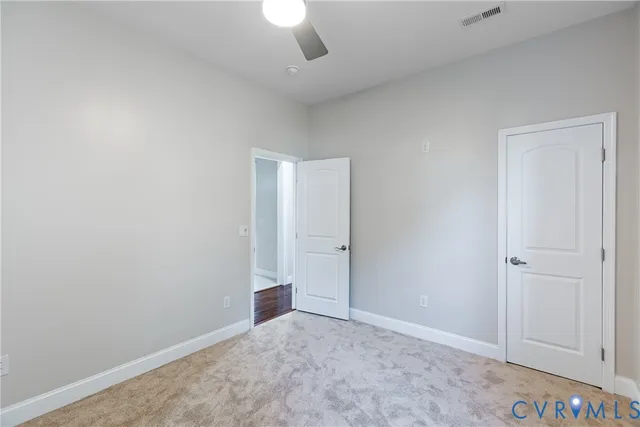 a view of an empty room