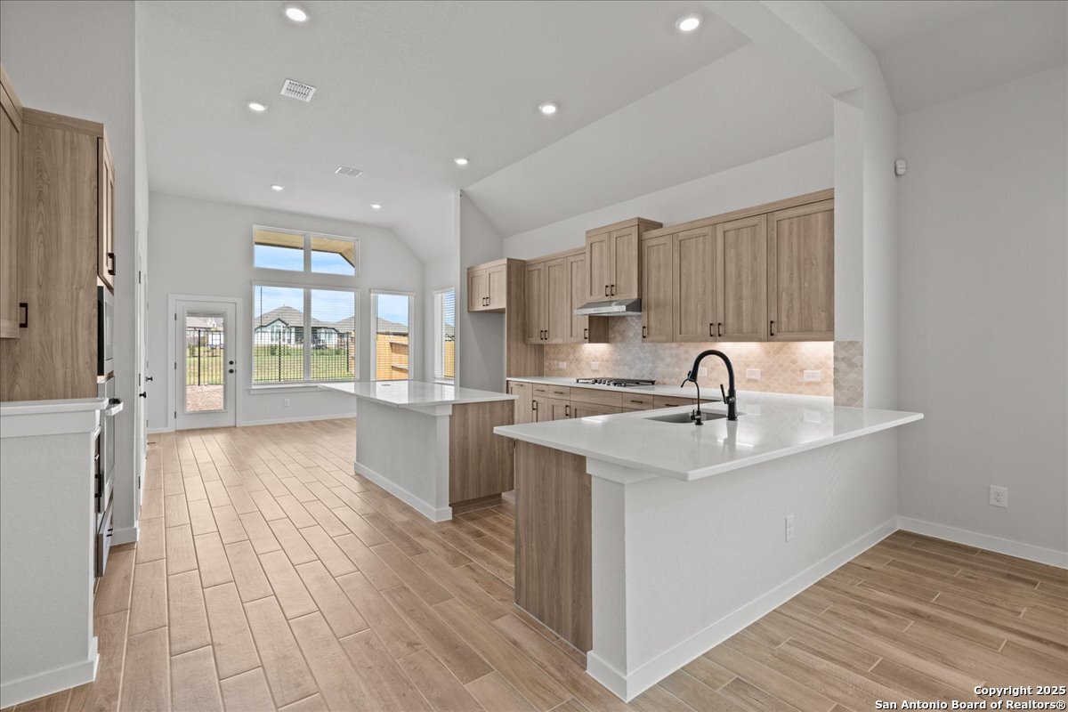 2122 Shepards Street Seguin, TX 78155 - Photo 14 of 28 a kitchen with a sink and wooden floor